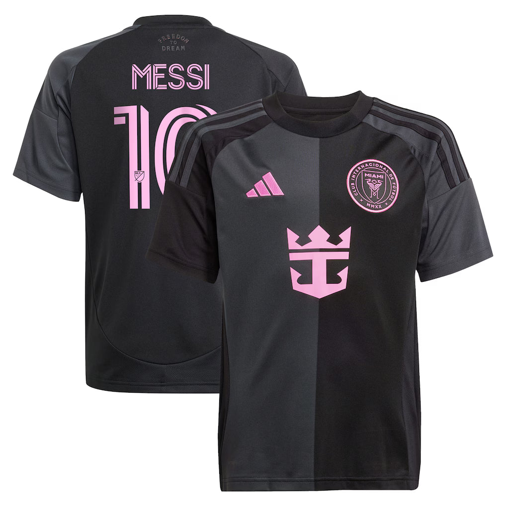 Lionel Messi Inter Miami CF 2025 Player Jersey - Black sports jersey product view 1
