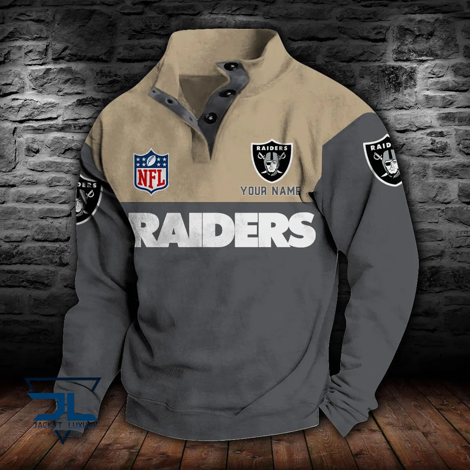 Raiders Custom Stand Collar - Adult & Kids T-Shirts, Sweatshirts & Hoodies apparel design preview 1